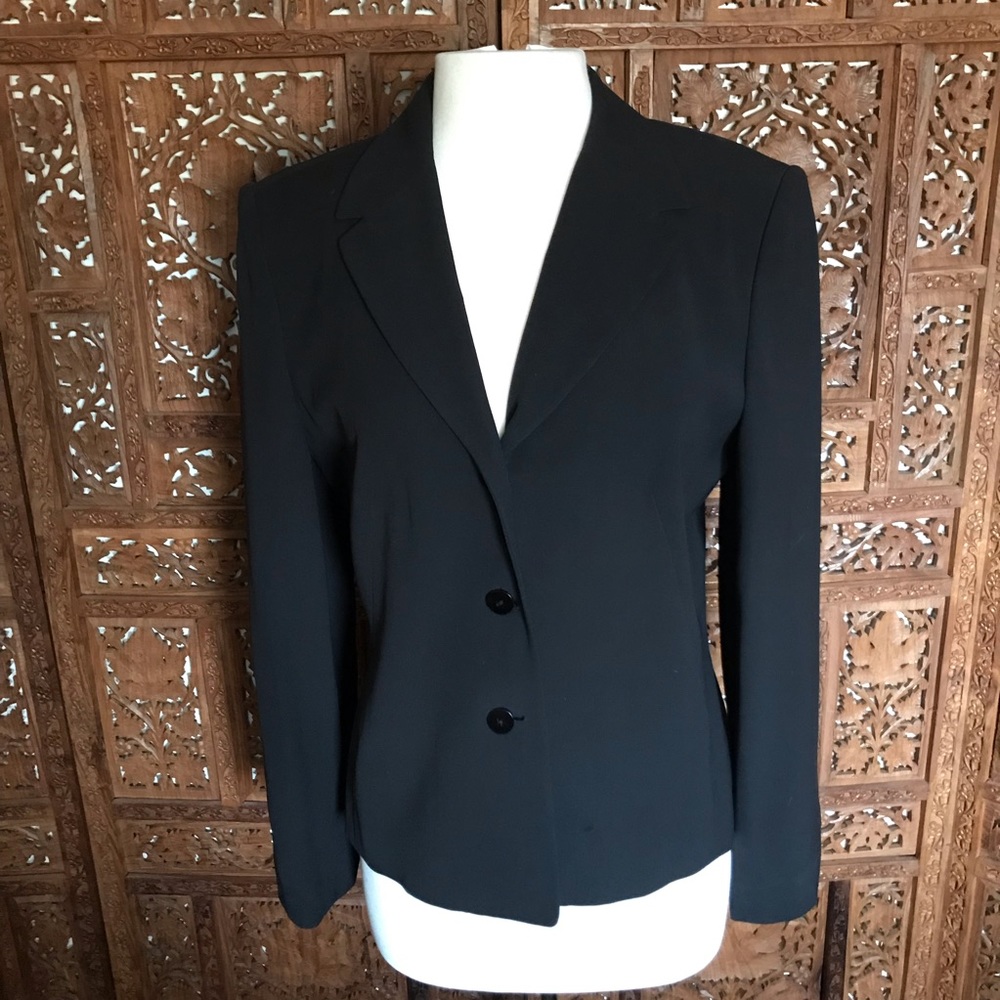Vintage Black silk  Talbots blazer